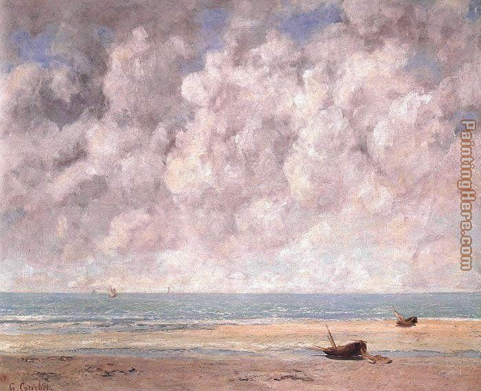 The Calm Sea painting - Gustave Courbet The Calm Sea art painting